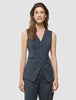 Women's Skye Long Vest Charcoal Melange