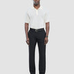 Tech Linen Elastic Pants Black