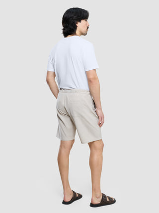 Tech Linen Elastic Shorts Sandshell