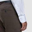 Tech Wool Suit Pants Slim Cocoa Brown