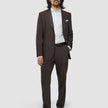 Tech Wool Blazer Dark Cocoa Brown Regular