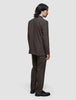 Tech Wool Blazer Dark Cocoa Brown Regular