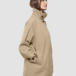 Women Waterproof Trench Coat Short Sand Grain