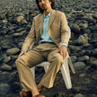 Tech Wool Suit Pants Relaxed Fit Sand