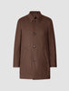 Wool Coat Brown Melange