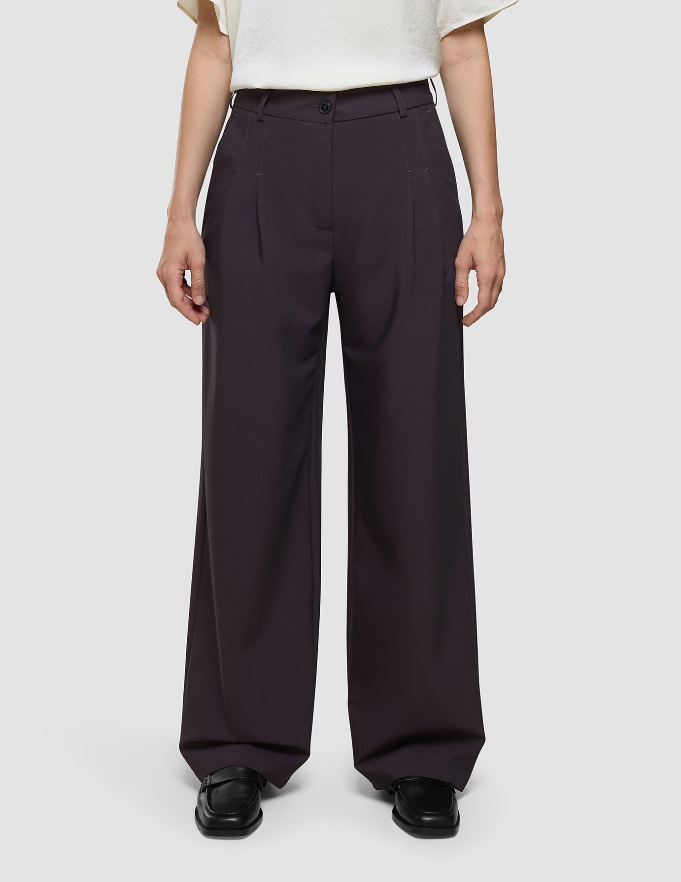 Women's Avira Pants Wide Burgundy Berry