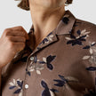 Bowling Short Sleeve Shirt Subtle Flowers