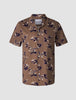 Bowling Short Sleeve Shirt Subtle Flowers