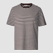 Striped Supima T-shirt Box Fit Espresso