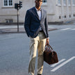 Tech Wool Blazer Navy Regular