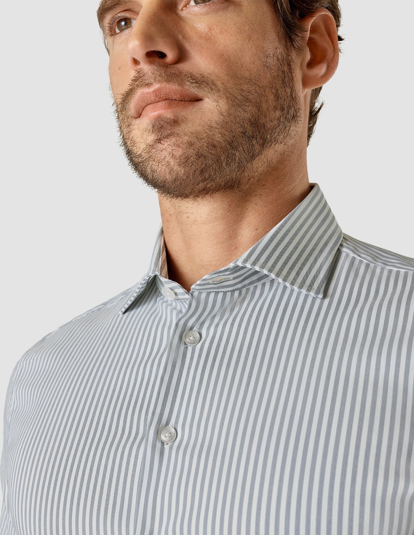 Dress Shirt Blue Mirage Stripes Regular