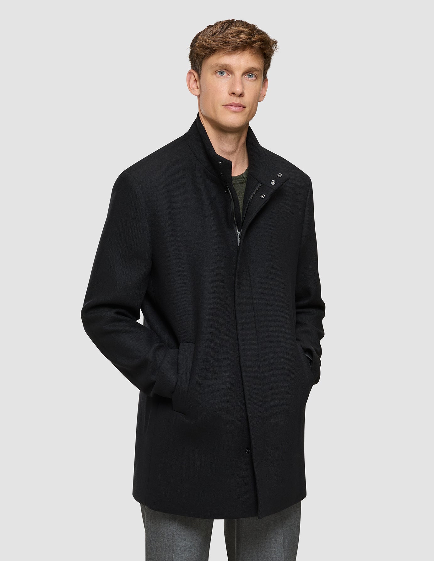 Casentino Wool Coat Black