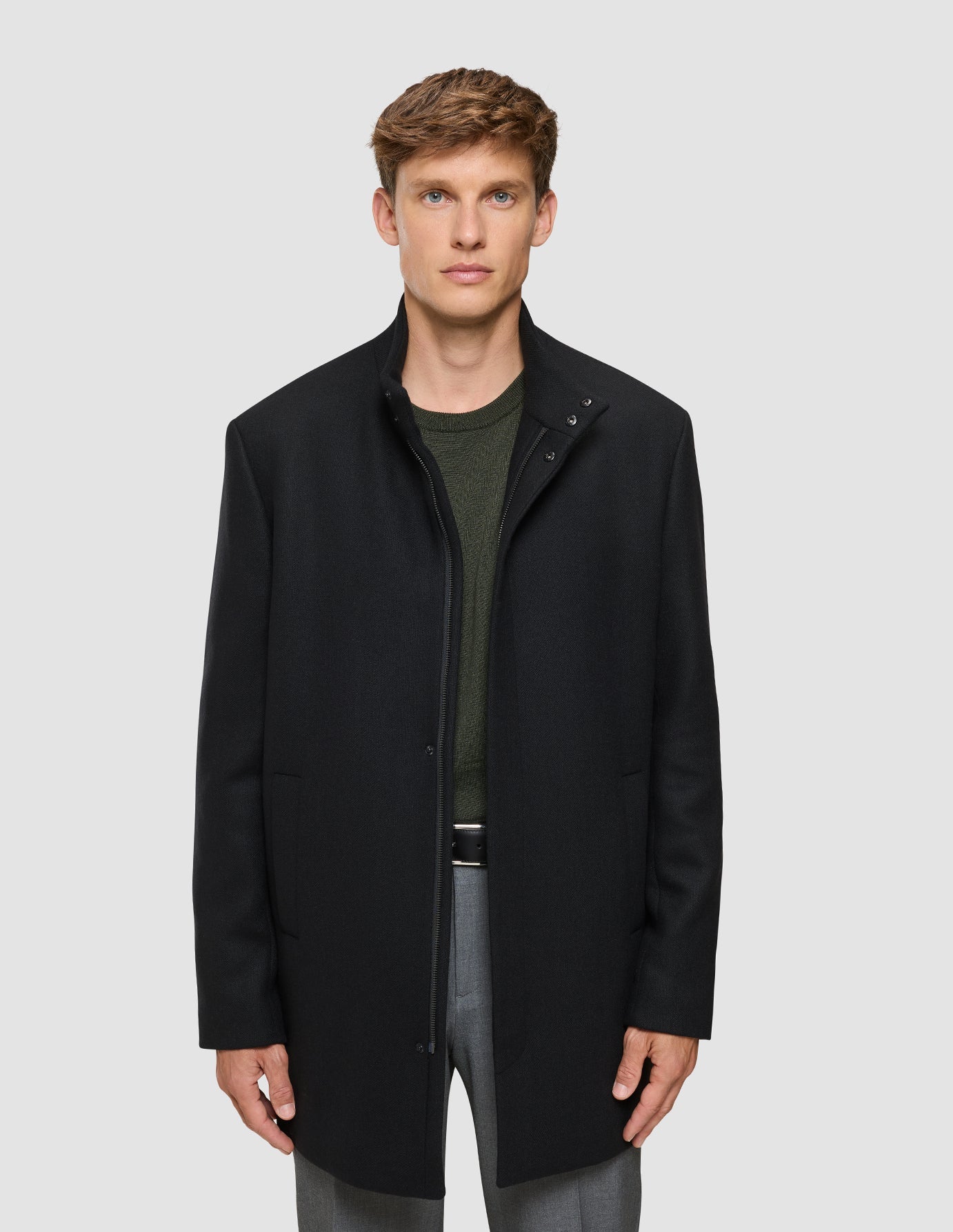 Casentino Wool Coat Black