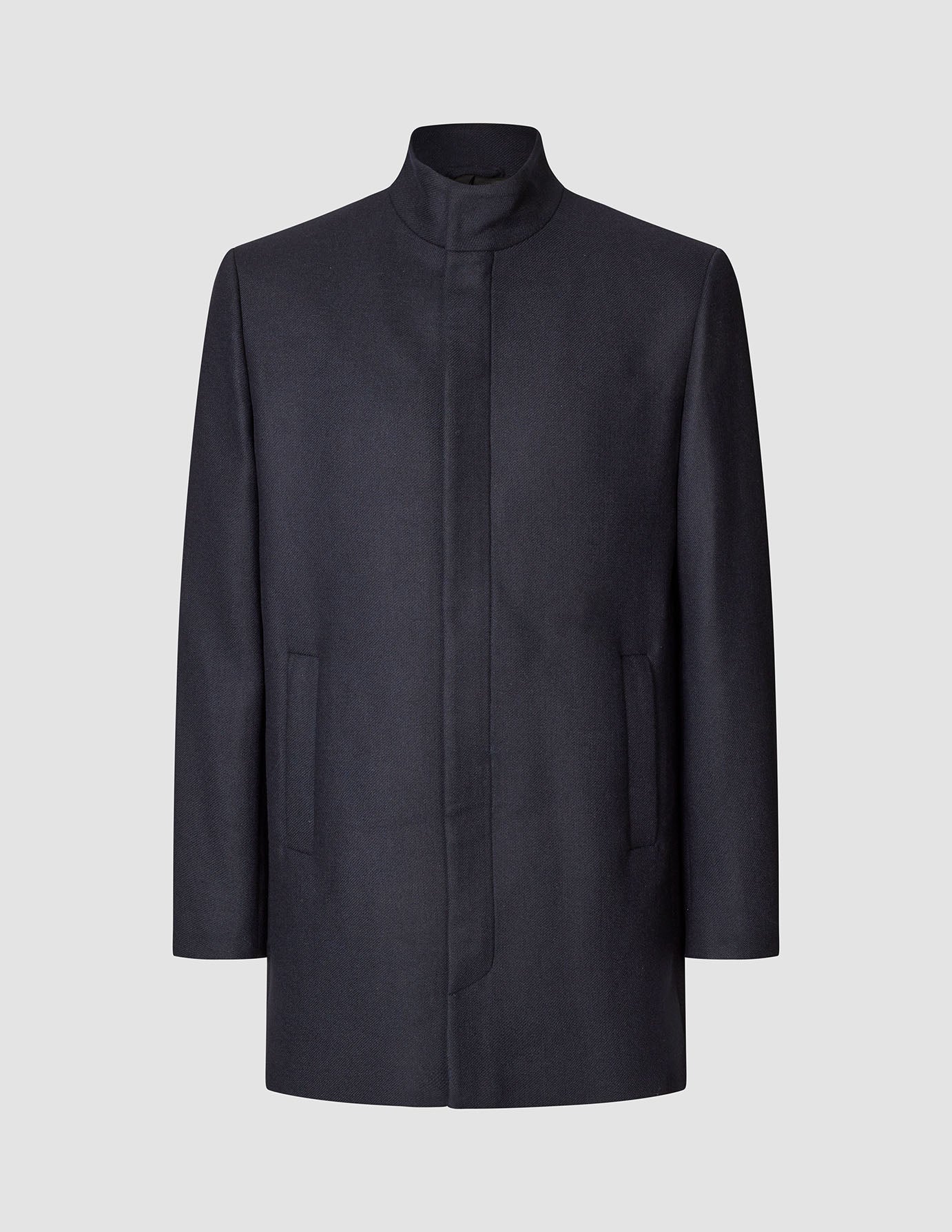 Casentino Wool Coat Dark Navy