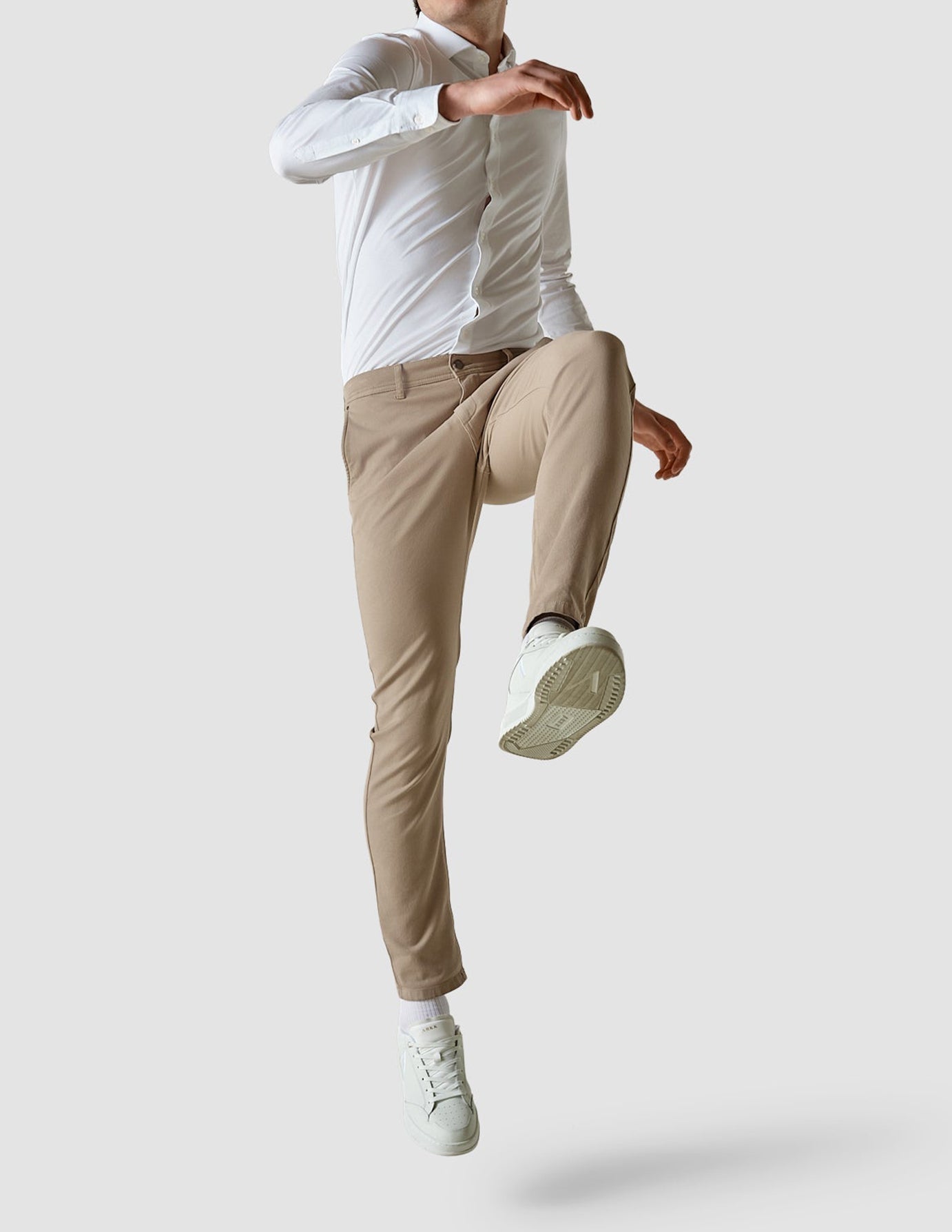 Classic Pants Slim Sand