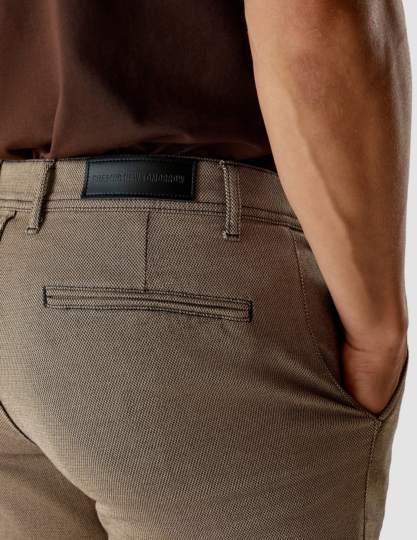 Classic Pants Slim Tan