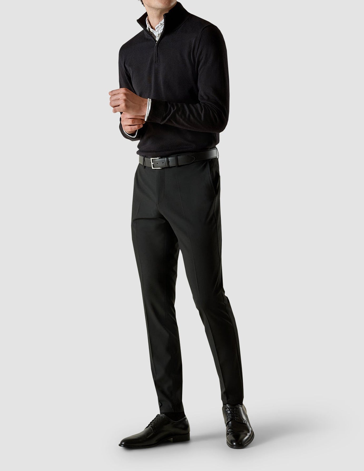 Classic Shirt Black Stripes Regular