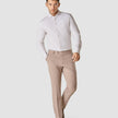 Classic Hemd Grey Lilac Stripes Slim