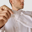 Classic Shirt Grey Lilac Stripes Regular