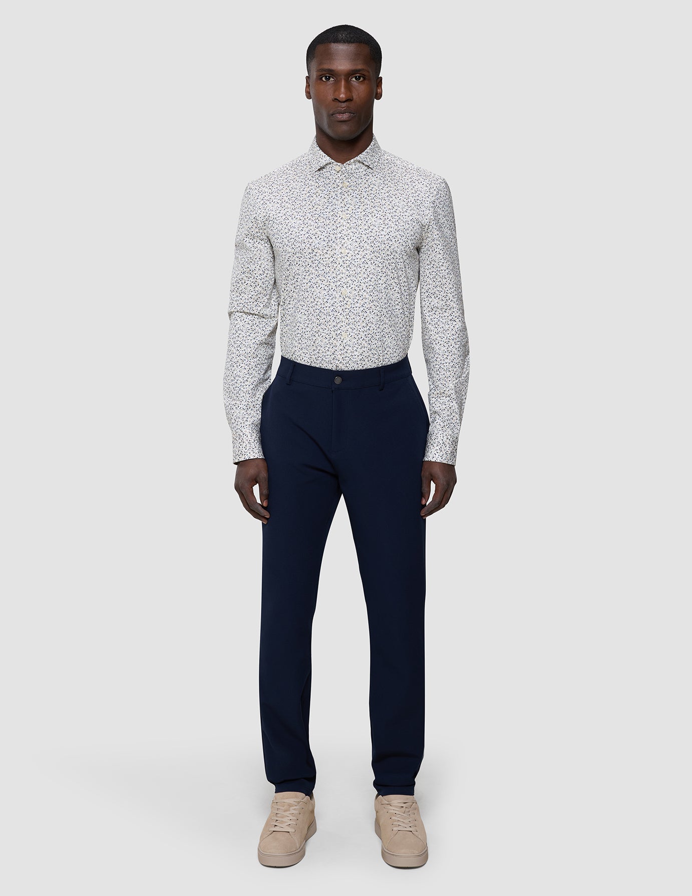 Classic Shirt Bluebell Flowers Regular