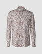 Classic Hemd Flower Wine Slim