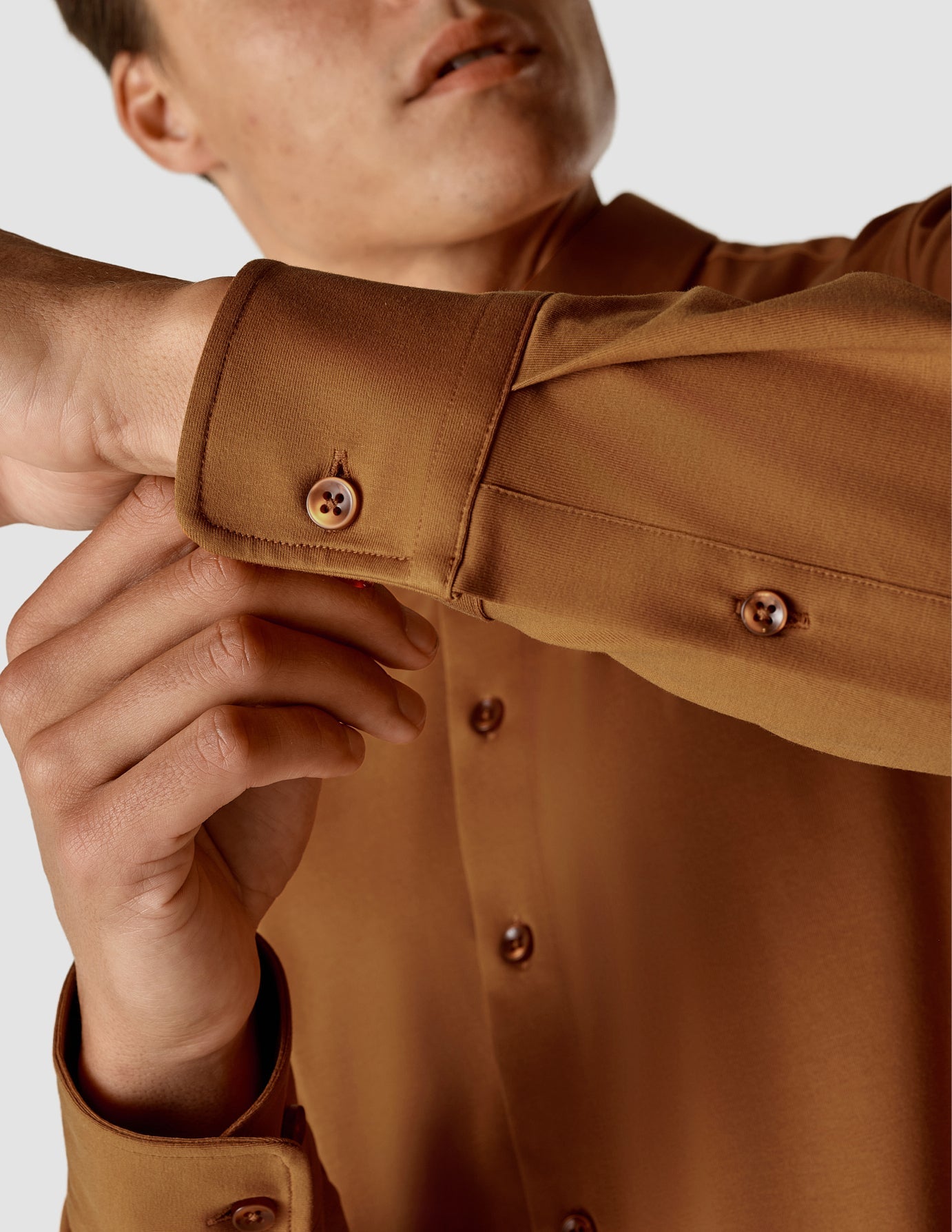 Classic Hemd Rusty Brown Slim