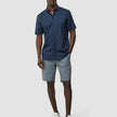 Classic Short Sleeve Shirt Lotus Navy