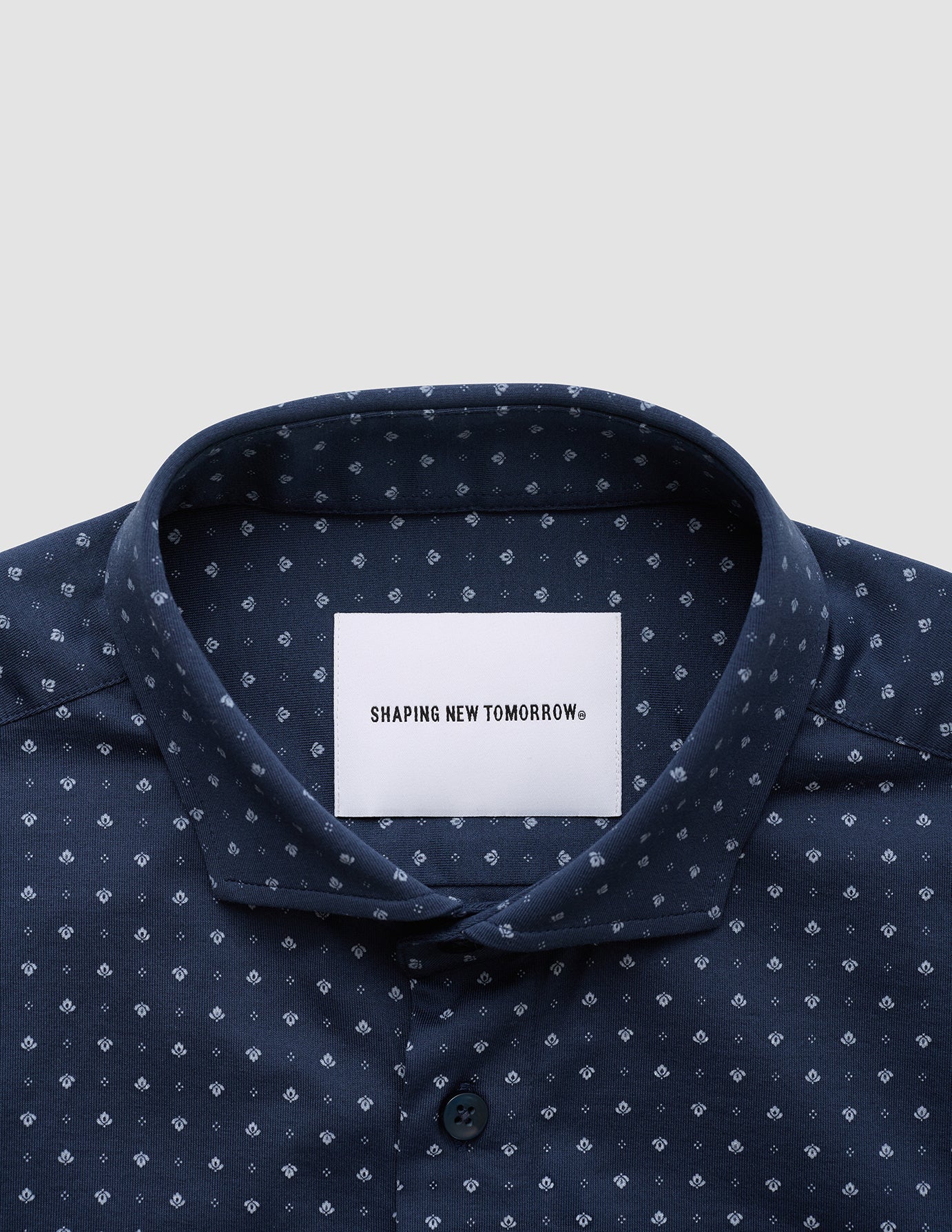 Classic Short Sleeve Shirt Lotus Navy