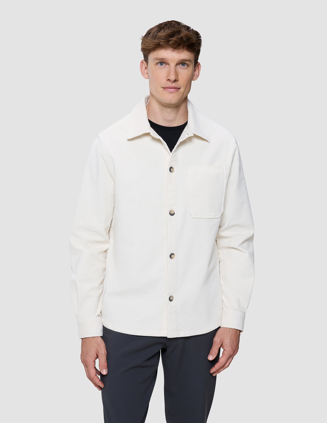 Corduroy Overshirt Off White