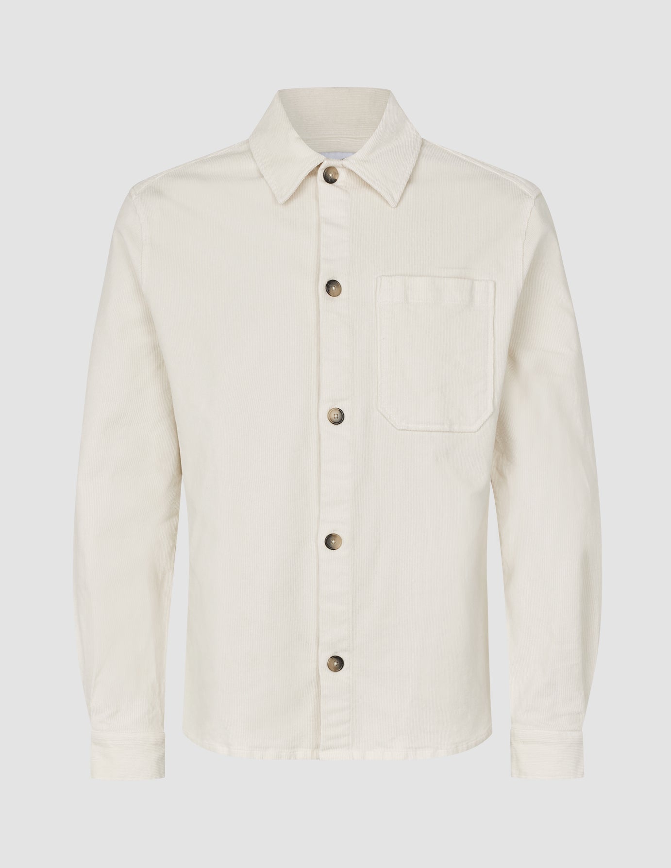 Corduroy Overshirt Off White