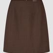 Women Ease Short Skirt Mocha Melange