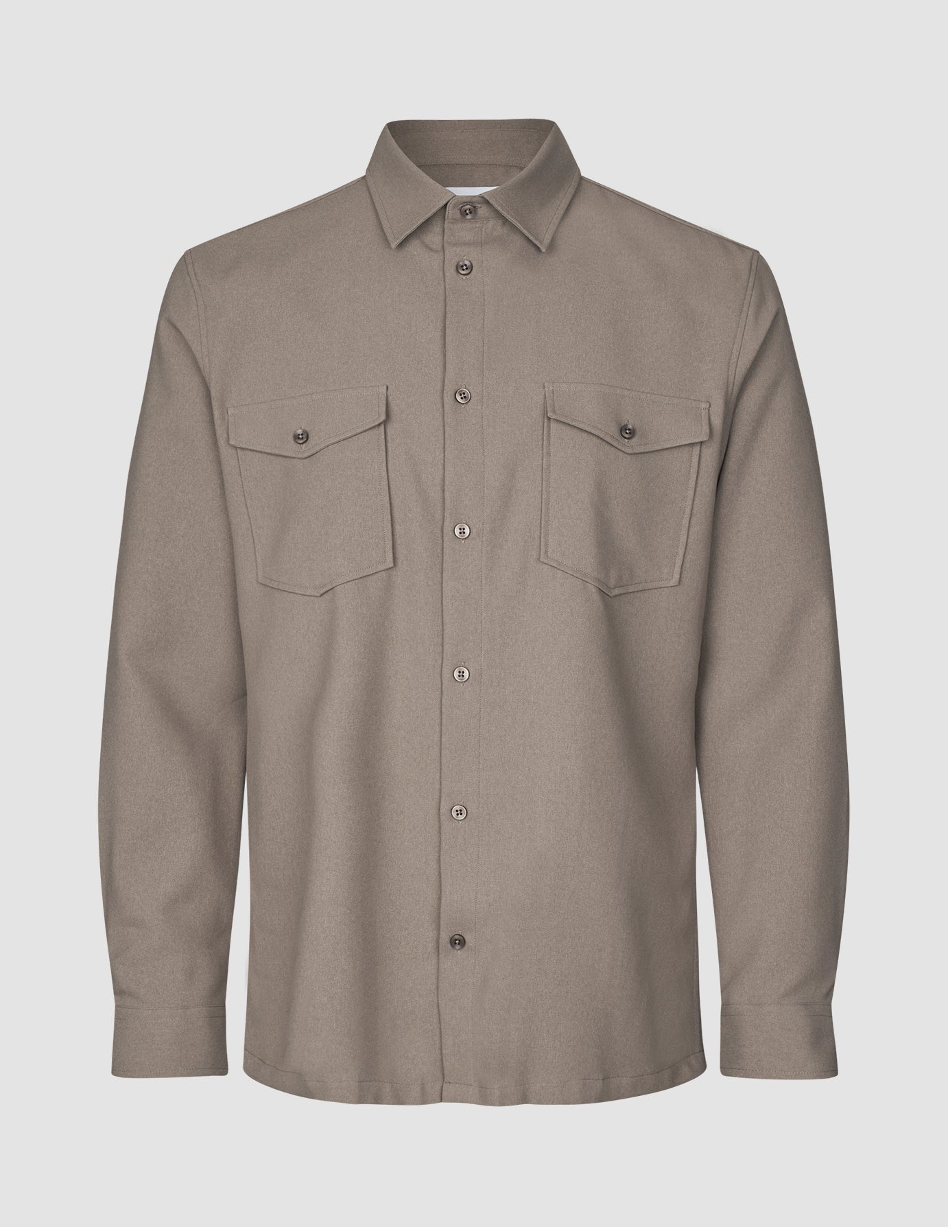 Effortless Overshirt Shadow Brown