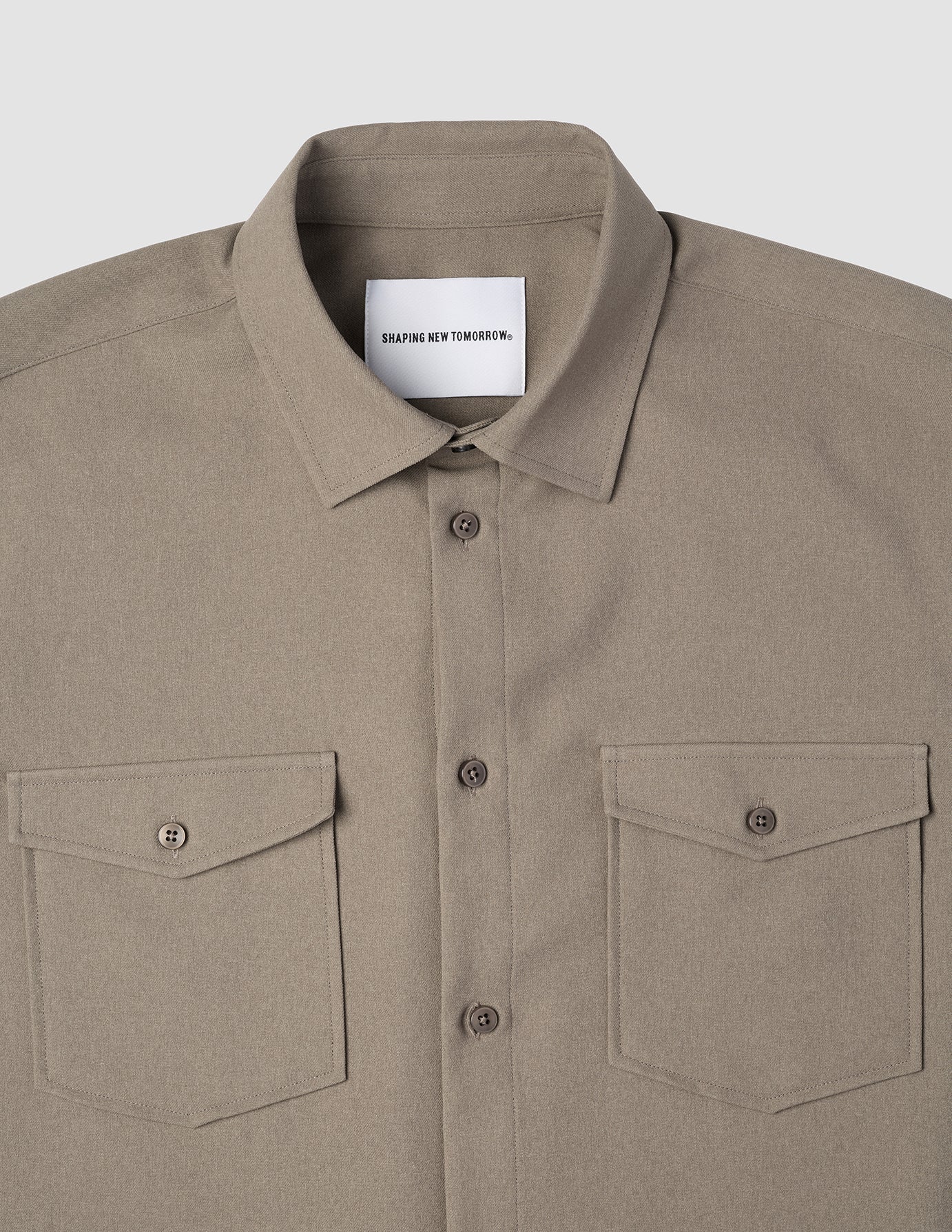 Effortless Overshirt Shadow Brown
