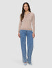 Women's Elevated Knit Polo Copper Melange