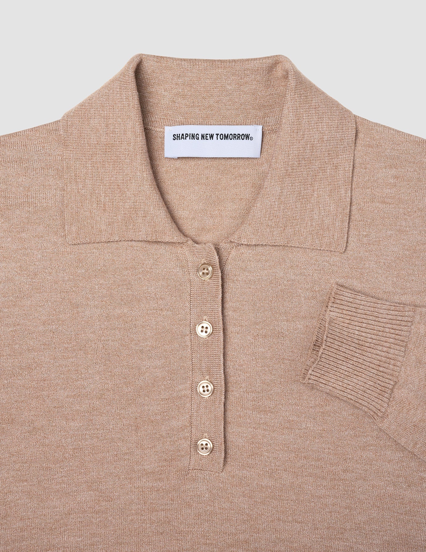 Women's Elevated Knit Polo Copper Melange