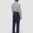 Elevated Shirt Navy Stripe Thin Regular