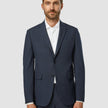 Essential Blazer Slim Dark Blue Check