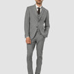 Essential Blazer Regular Dark Grey Melange