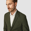 Essential Blazer Regular Moss Green Pinstripe