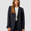 Essential Blazer Navy Pinstripe
