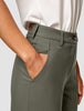 Essential Pants Straight Dark Olive