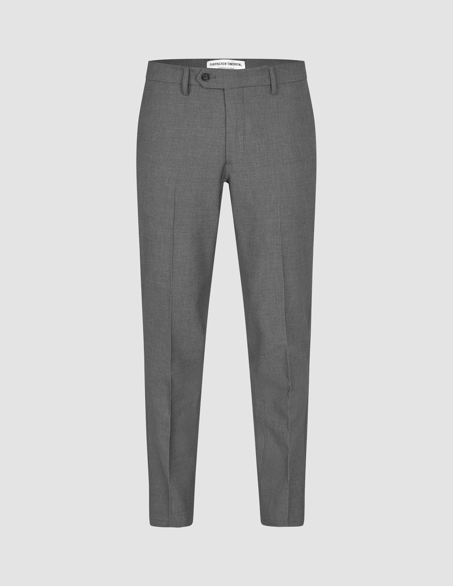 Essential Suit Pants Regular Dark Grey Melange