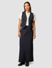 Essential Vest Short Navy Pinstripe