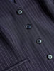 Essential Vest Short Navy Pinstripe