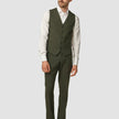 Essential Vest Moss Green Pinstripe