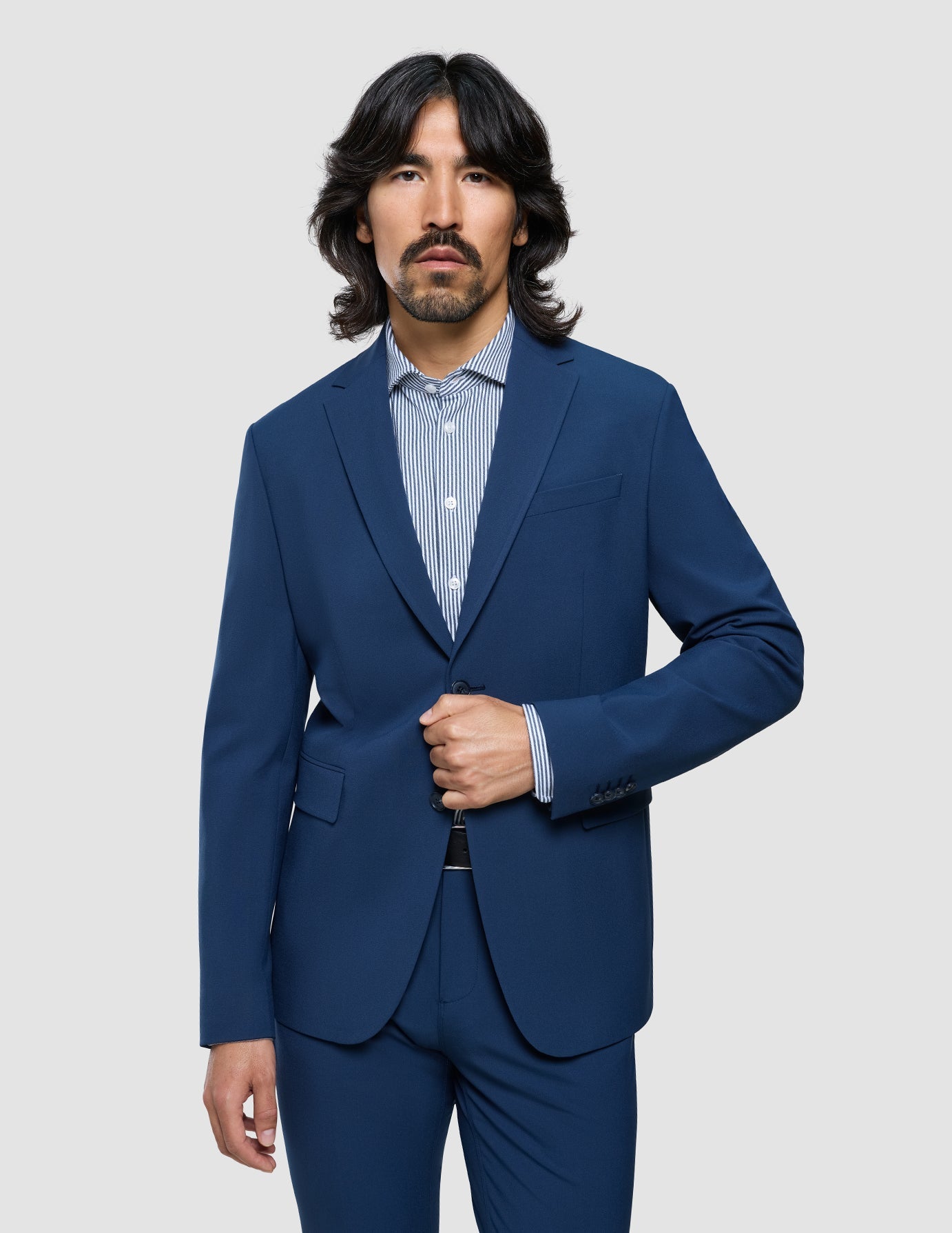 Essential Blazer Slim Marine Blue