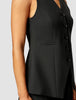 Essential Vest Long Black