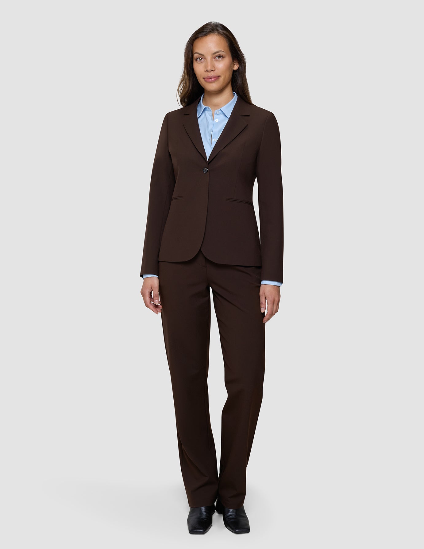 Women's Essential Fitted Blazer Espresso