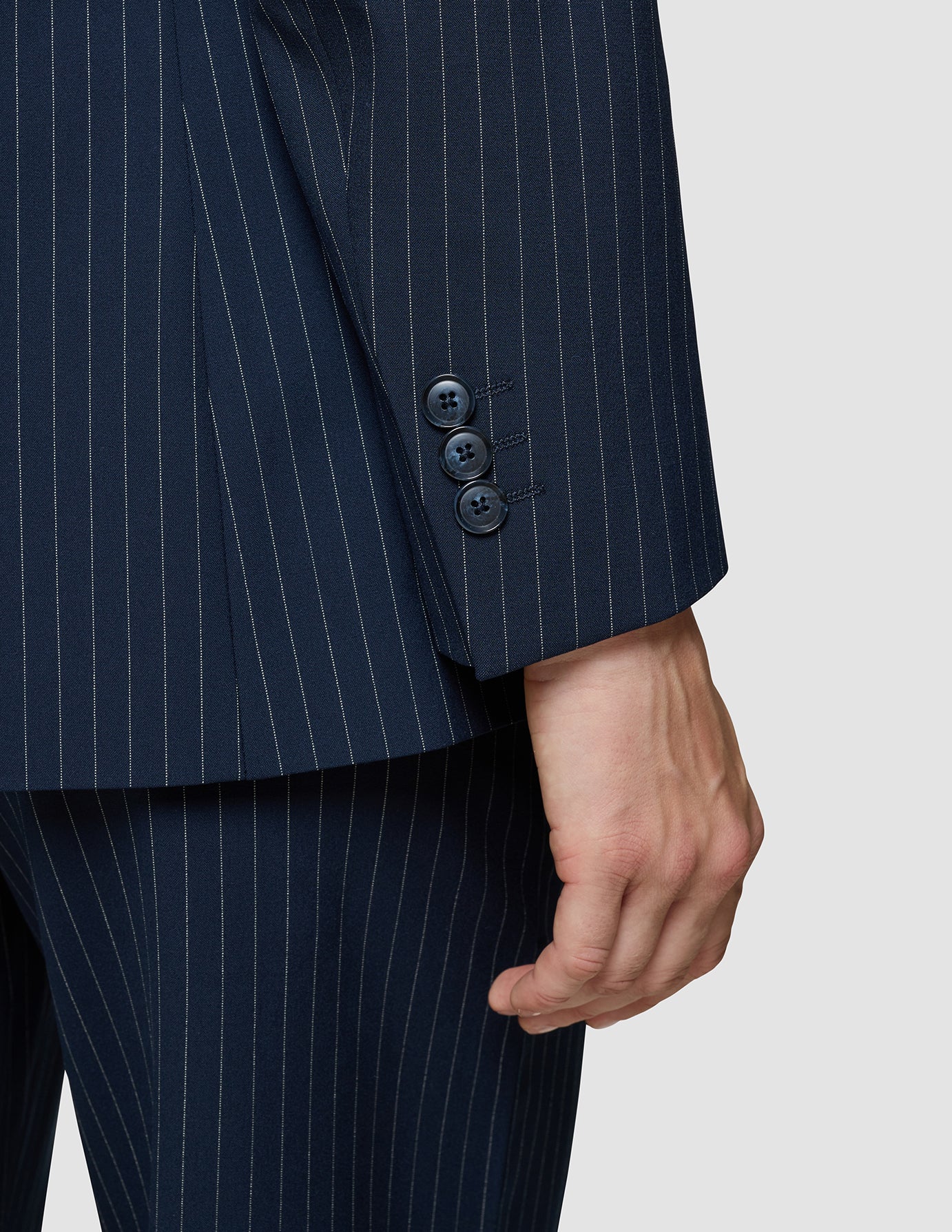 Essential Blazer Navy Pinstripe
