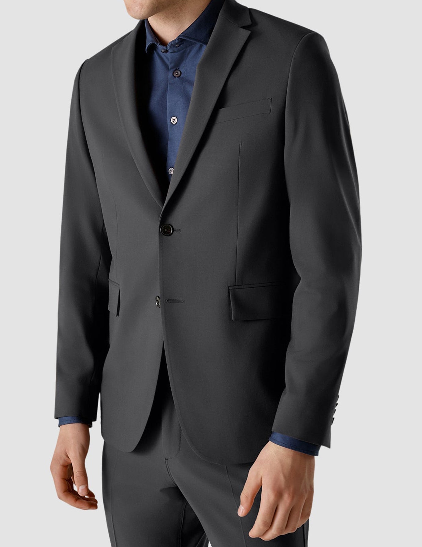 Essential Blazer Slim Dark Shadow
